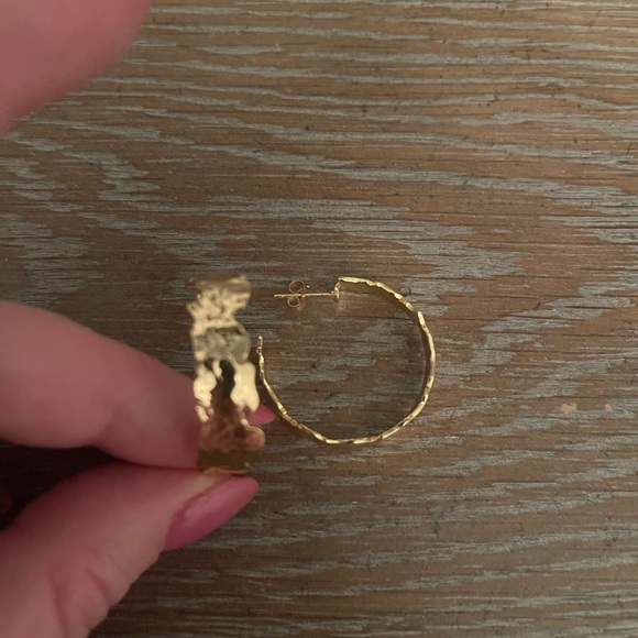 Small Gold Hoops - Picture 5 of 5